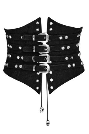 Bestia Corset Belt with Buckles by Punk Rave | Ladies Gothic