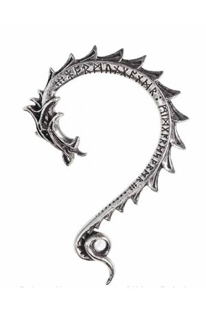 Jormungand Dragon Earwrap Earring by Alchemy Gothic | Gothic