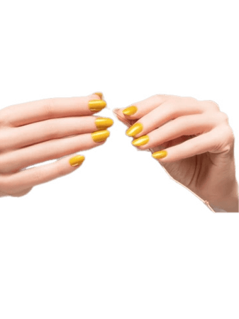 yellow nails manicure