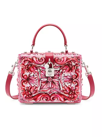 Shop Dolce&Gabbana Maiolica Resin Top-Handle Bag | Saks Fifth Avenue