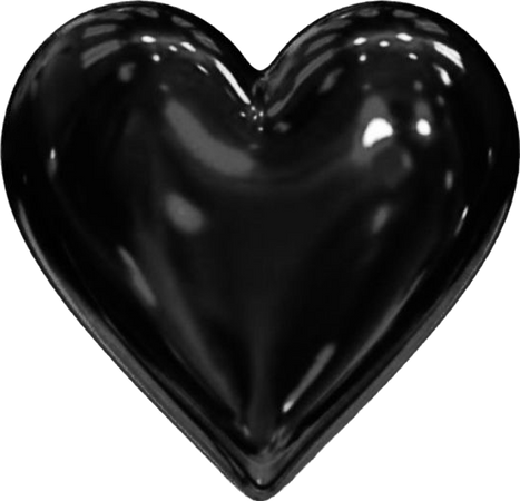 3D black heart