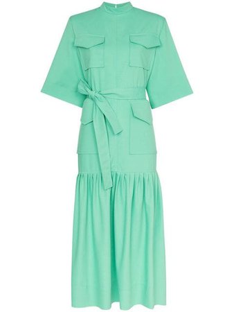 George Keburia pocket detail cotton midi dress $529 - Buy Online SS19 - Quick Shipping, Price