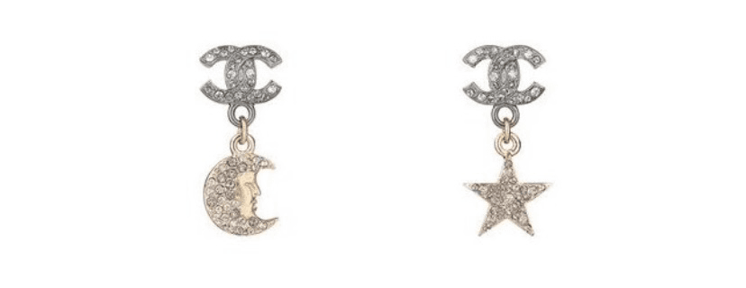Chanel silver earrings