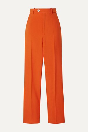 Bright orange Wool-blend tapered pants | Gucci | NET-A-PORTER