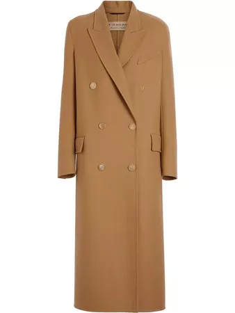 Burberry Double-breasted Wool Tailored Coat