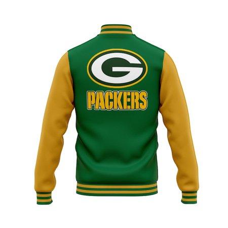 Green Bay Packers Varsity Jacket-nfl Handmade Jacket | Etsy