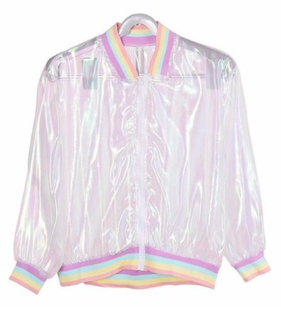 holographic pastel jacket