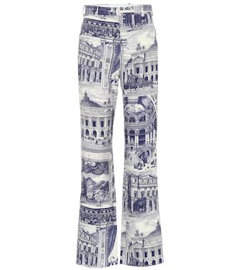 Acne Studios - Phine pants in printed linen blend