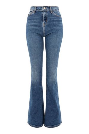 Wide Leg/Flared Blue Jeans