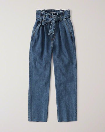 Womens Paperbag Waist Jeans | Womens Bottoms | Abercrombie.com