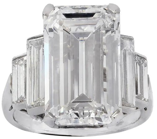 Bulgari GIA Certified 9.46 Carat Emerald Cut Diamond Engagement Ring —  $1,050,000