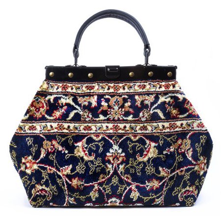 HEIRLOOM Palace Navy - classic Mary Poppins Victorian CARPET BAG on OnBuy