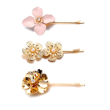 Buy Women's Hair Clip Set Pearl Decor Flower Design Stylish Accessories & Hair Accessories - at Jolly Chic