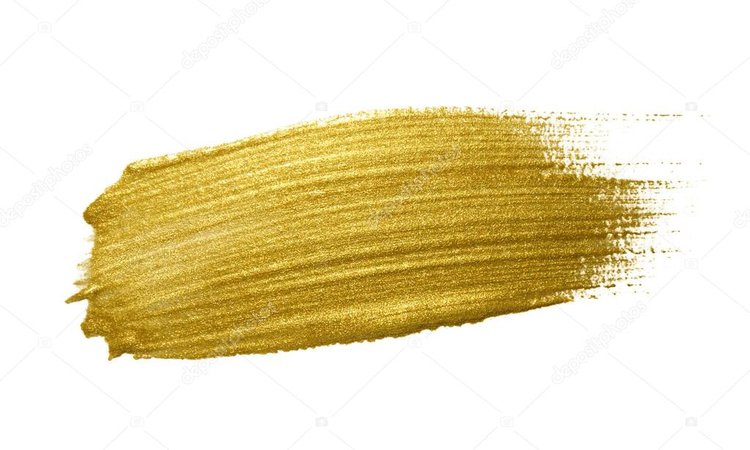 Gold Paint Stroke