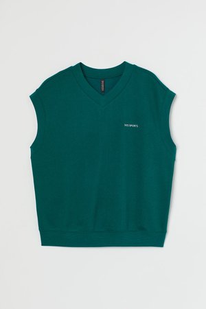 Sweater Vest - Dark green - Ladies | H&M US