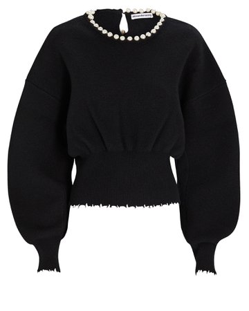 Alexander Wang Pearl Necklace Sweater | INTERMIX®