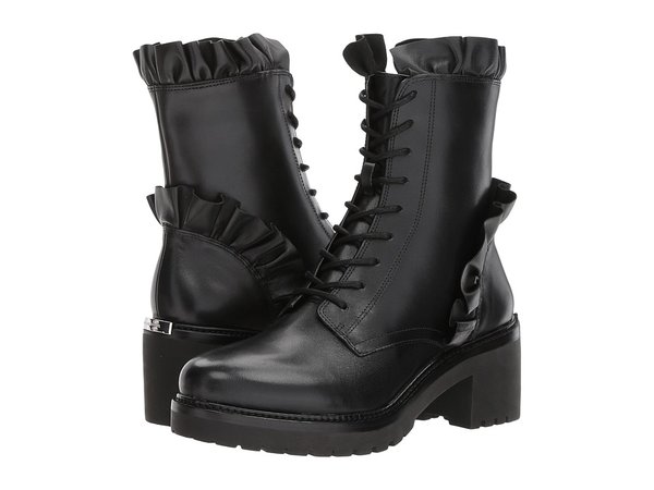 MICHAEL Michael Kors - Bella Bootie (Black Vachetta/Nappa) Women's Boots