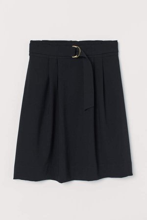 Skirt with Belt - Black