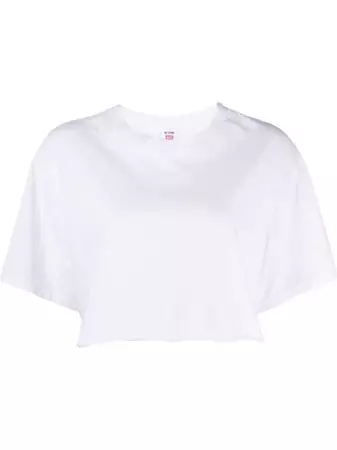 RE/DONE Cropped Cotton T-shirt