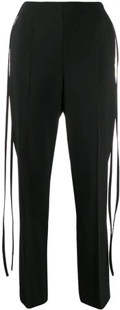 side lace tailored trousers