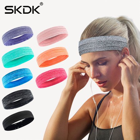 SKDK 1Pc Sweatband Elastic Yoga Running Fitness Sweat band Headband Hair Bands Head Prevent Sweat Band Sports Equipment-in Sweatband from Sports & Entertainment on AliExpress - 11.11_Double 11_Singles' Day