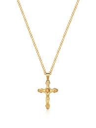 gold crucifix necklace - Google Search