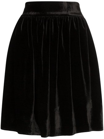 Michael Lo Sordo high-waisted Velvet Mini Skirt - Farfetch