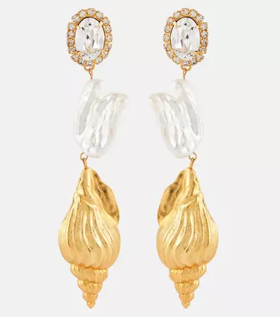 Embellished Earrings in Gold - Jennifer Behr | Mytheresa