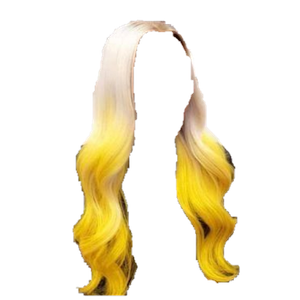 blonde hair and yellow tips png