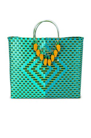 Mercedes Salazar Zanahorias Bag in Turquoise | REVOLVE
