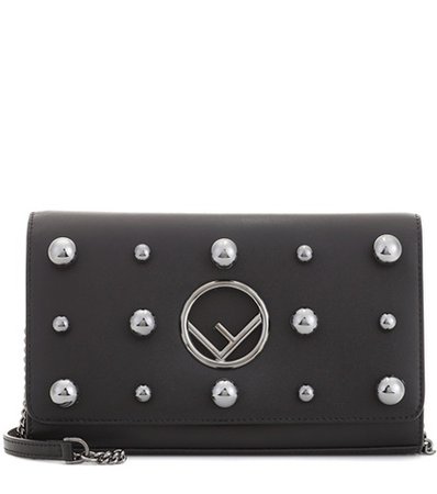 Wallet on Chain leather shoulder bag