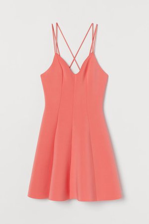 Scuba Dress - Coral pink - Ladies | H&M US