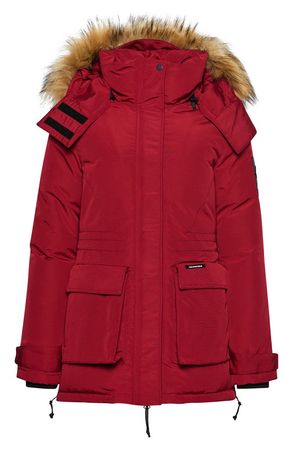 Superdry Code Expedition Everest Water Resistant Parka With Faux Fur Trim | Nordstrom