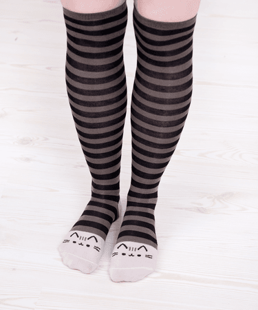 Pusheen Black Striped Knee Socks – Pusheen Shop