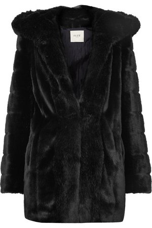 Fuzz Not Fur | Skate Moss hooded faux fur coat | NET-A-PORTER.COM