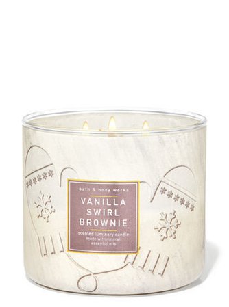 Vanilla Swirl Brownie 3-Wick Candle | Bath & Body Works