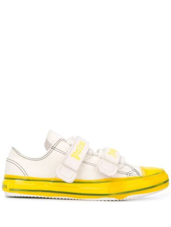 Palm Angels Touch Strap Canvas Sneakers - Farfetch