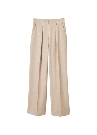 MANGO Pleated suit trousers