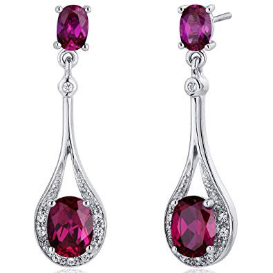 ﻿ruby dangling earrings - Google Search