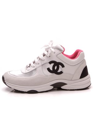 pink Chanel sneakers
