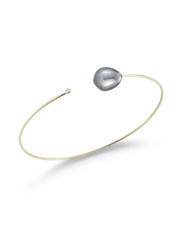 Mizuki Sea of Beauty Gray Pearl & Diamond Bracelet | Neiman Marcus