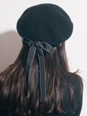 FROME Ribbon Detail Woolen Beret | YesStyle