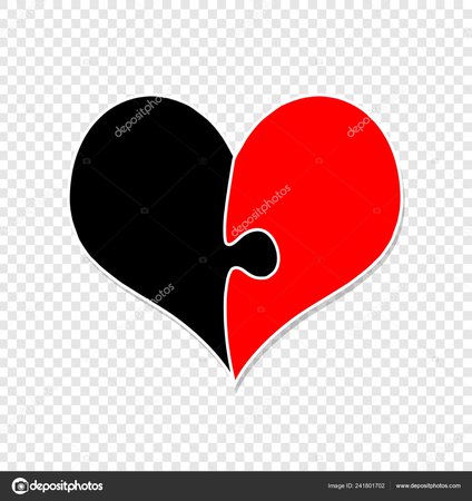 red and black heart - Google Search