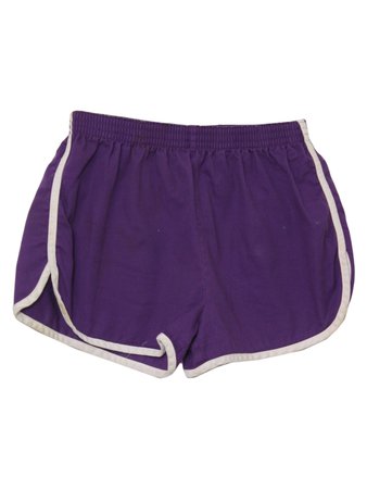Purple gym shorts