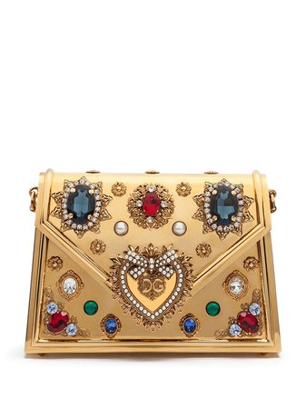 Dolce & Gabbana bejewelled small Devotion bag gold BB6713AK830 - Farfetch