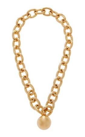 18K Gold-Plated Sterling Silver Necklace by Bottega Veneta | Moda Operandi