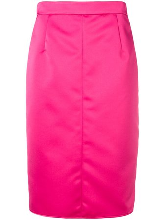 Pink Nº21 Panelled Pencil Skirt | Farfetch.com