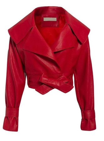 Red Leather Jacket/Top