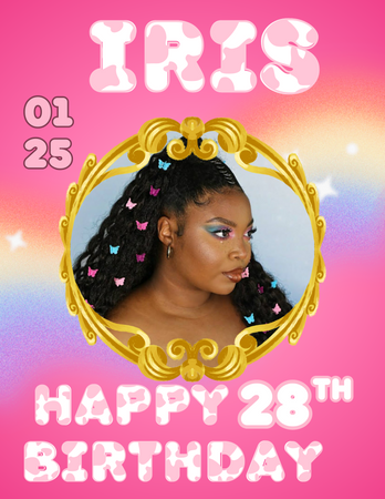 Iris 28th Birthday Poster | 2024/3027