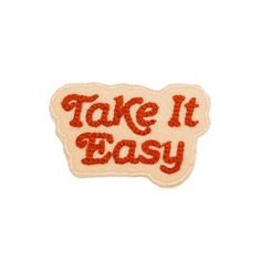 (21) Pinterest - Take It Easy Chain Stitched Patch (available in assorted colors) | ˗ˏˋ shoplook / polyvore